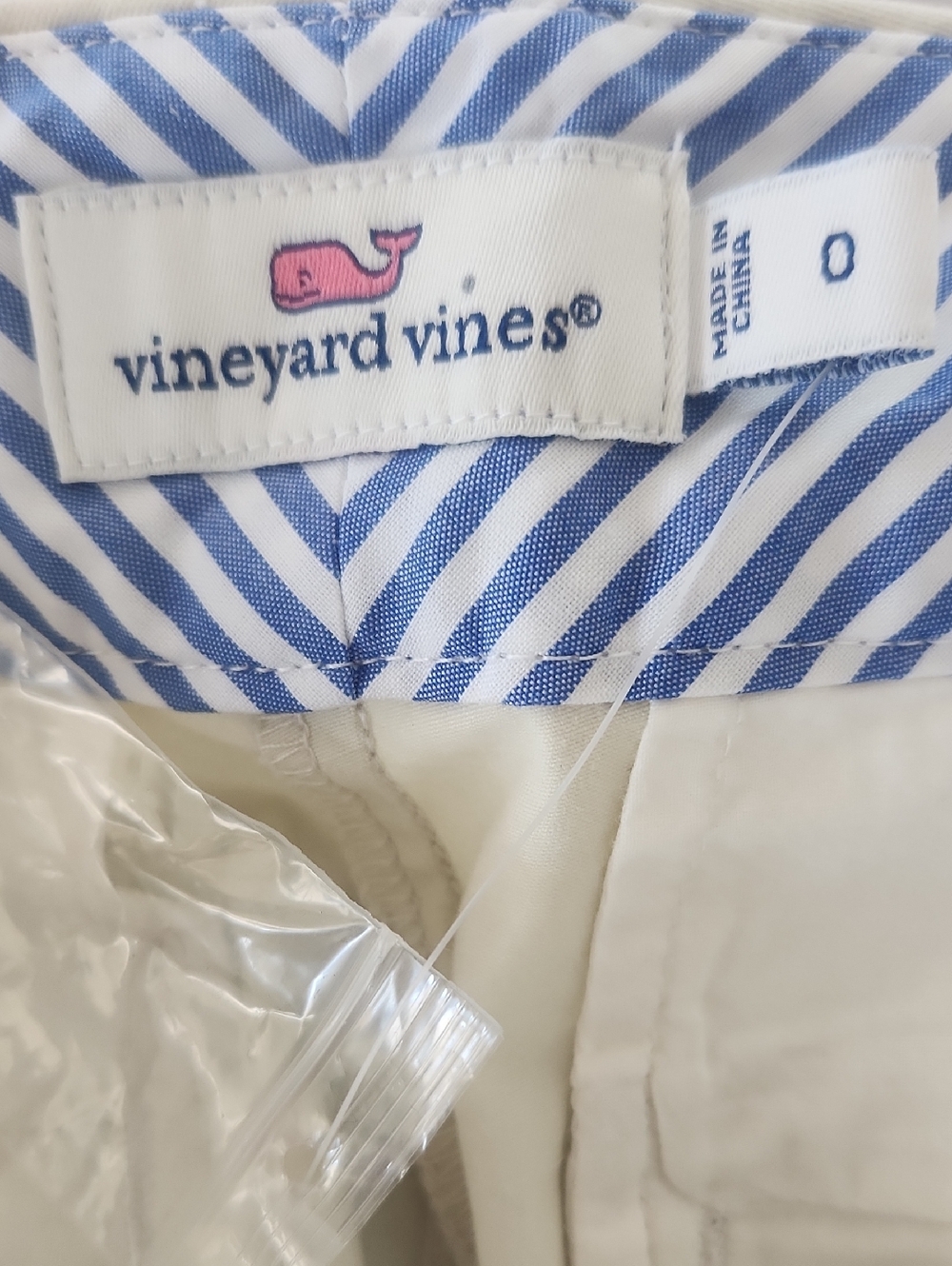 Vineyard Vines Cream Women's Chino Shorts - Picture 8 of 10